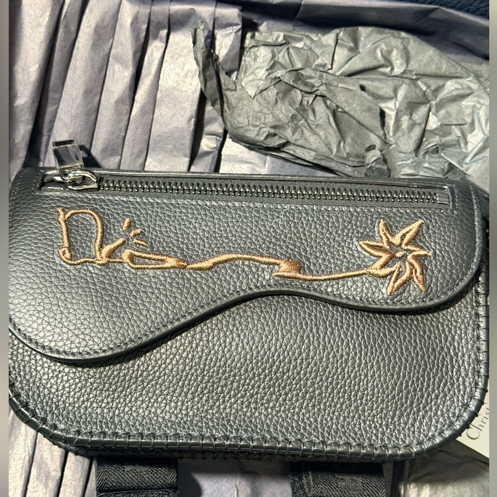 Dior x Cactus Jack Leather Saddle Pouch